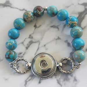 Magnolia vine interchangeable snap bracelet